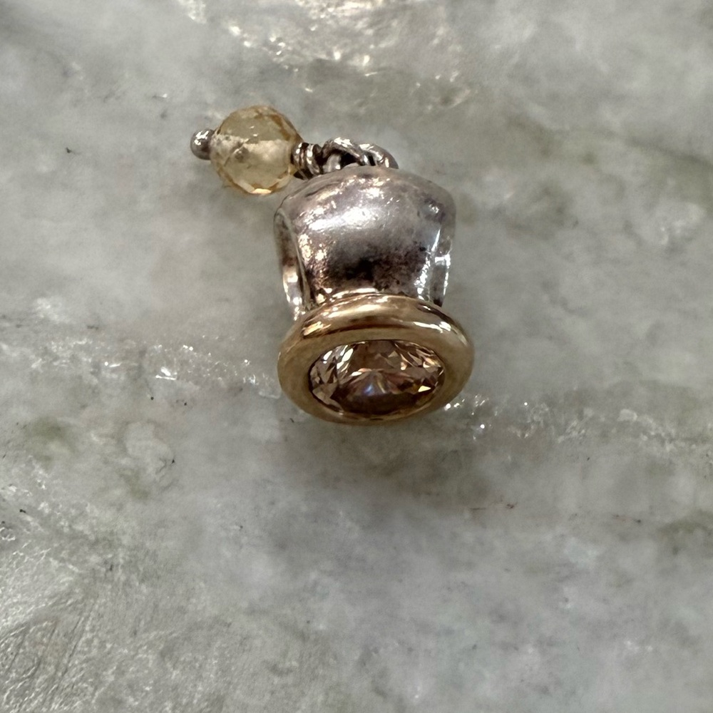 Pandora crystal bead with dangle